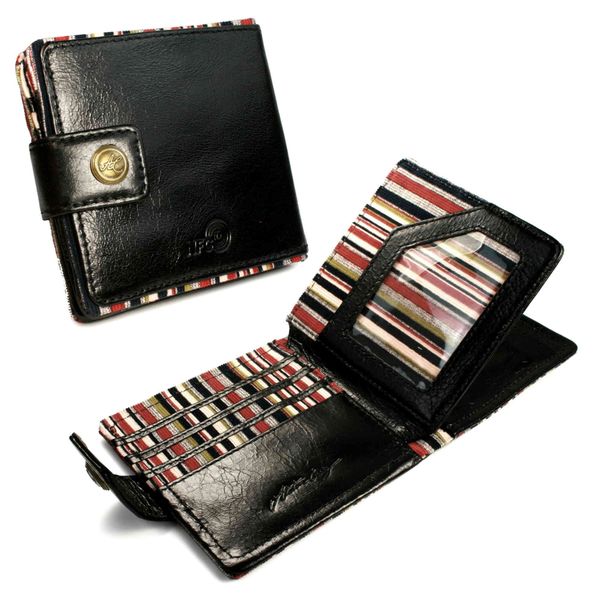 Alston Craig Genuine Vintage Leather Men's Tec Wallet - Black