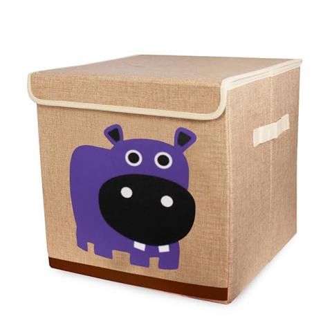Animal Canvas Tidies - Hippo