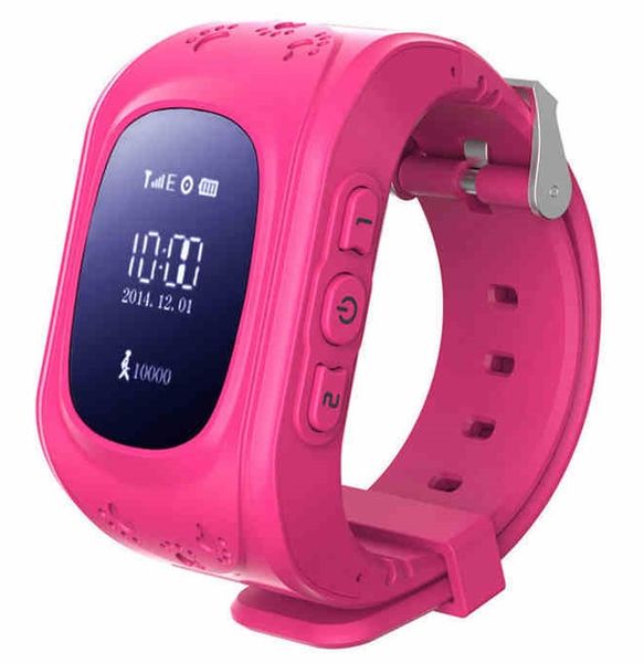 Q50 Kids GPS Tracker Smart Watch - Pink