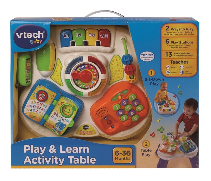 V-Tech Play and Learn Activity Table - Purple