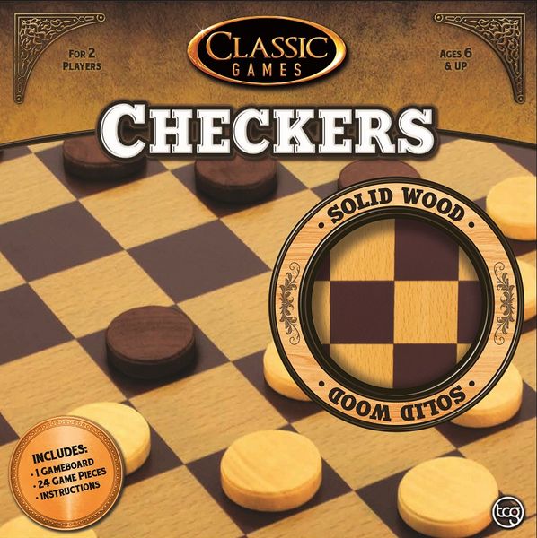 Classic Games - Wood Checkers