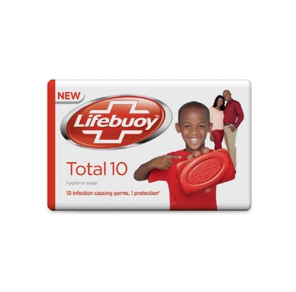 Lifebuoy Germ Protection Total Soap Bar 100g - White &amp; Red
