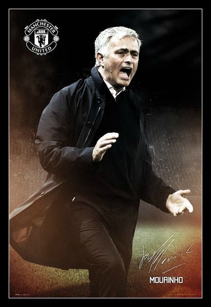 Manchester United - Mourinho Poster With Black Frame