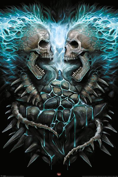 Spiral - Flaming Spine Poster