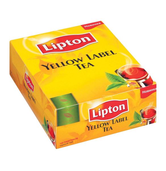 Lipton Tagged Teabags Black - 100's
