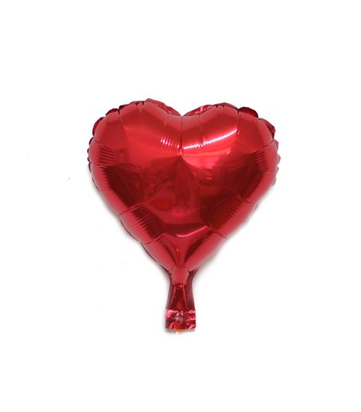 Red heart foil balloon
