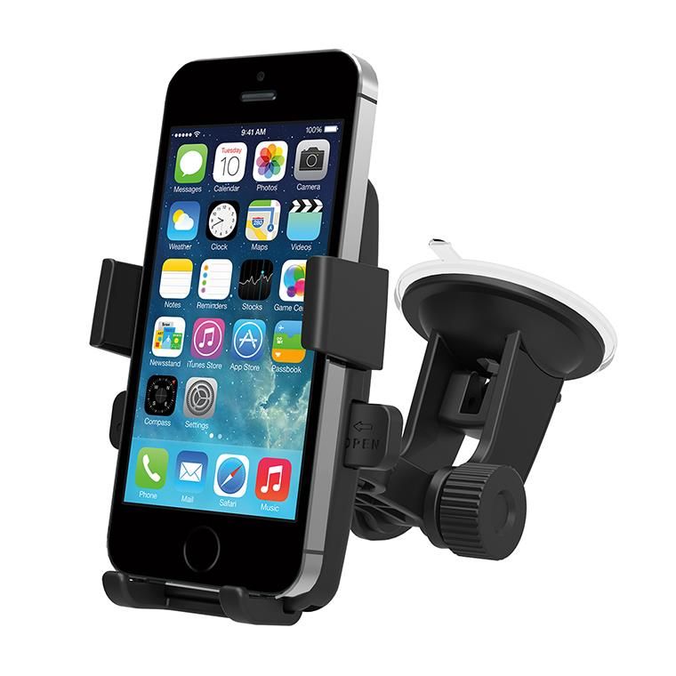 One Touch Universal Car Mount Windshield Phone Holder for iPhone