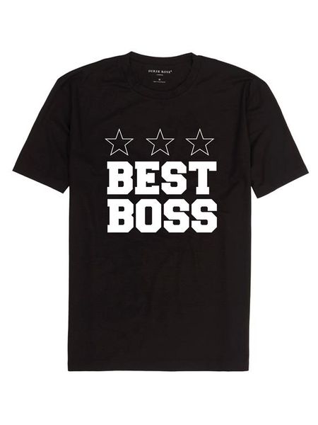 Best Boss Men's T-Shirt - White (Size: 2XL)