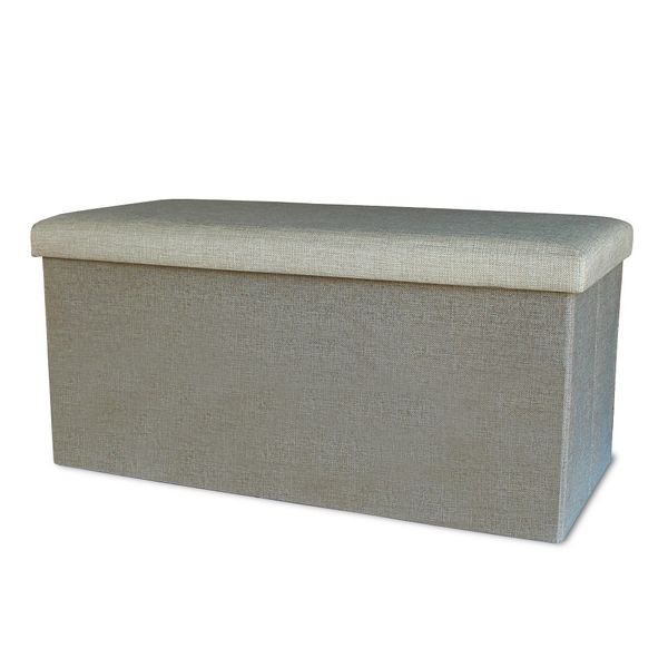 Fine Living - Double Storage Ottoman - Stone