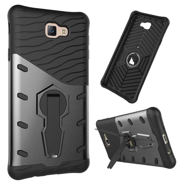 Tuff-Luv Tough Armour Case and Stand for Samsung Galaxy J5 Prime - Black