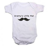 Granny's Little Man Baby Grow/ Onesie - White | Buy Online in South ...