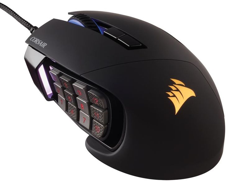 Corsair Scimitar RGB MoBA/MMo Optical Gaming Mouse - Black
