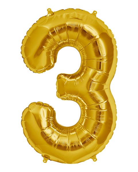 Gold Foil Balloon 3 (Size: 35" x 45")