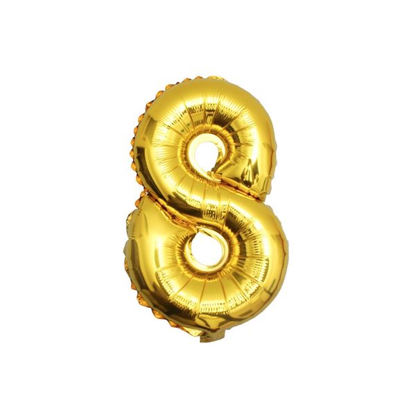 Gold Foil Balloon 8 (Size: 35" x 45")