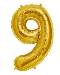 Gold Foil Balloon 9 (Size: 35" x 45")