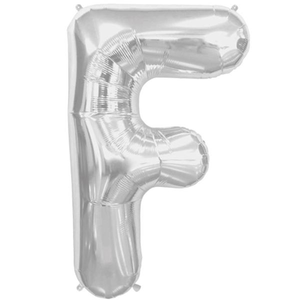 Silver Foil Balloon F (Size: 110 cm x 65 cm)