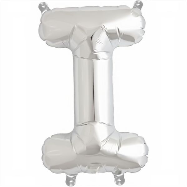 Silver foil balloon I (Size: 100 cm x 51 cm)