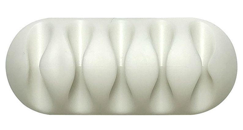 Silicon Cable Organizer - White (Pack of 2)