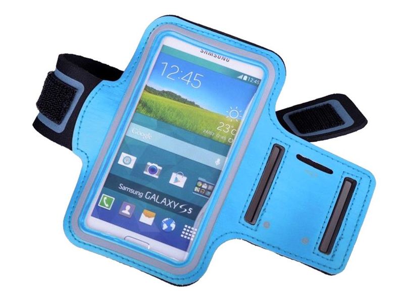 Sports Armband Strap for Samsung Note 1/2/3/4/5 - Light Blue