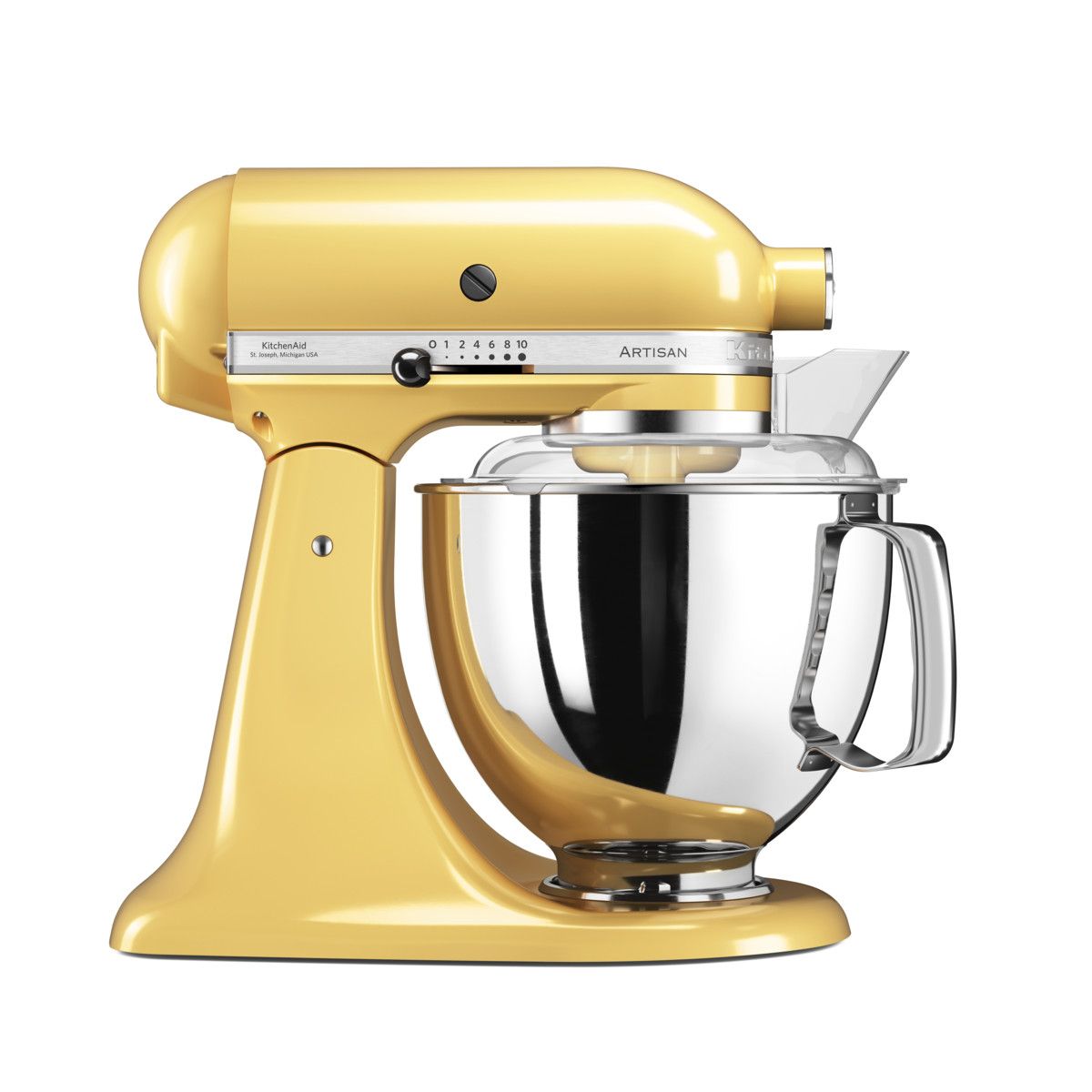 Kitchenaid 4 8 Litre Stand Mixer Majestic Yellow 5ksm175psemy Kitchenaid 4 8 Litre Stand Mixer Majestic Yellow