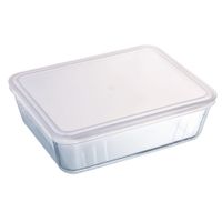 Pyrex - 1.5 Liter Cook And Freeze Glass Rect Dish With Plastic Lid ...