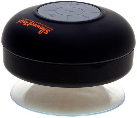 Shower-Mate Water Resistant Wireless Bluetooth Portable Speaker - Black