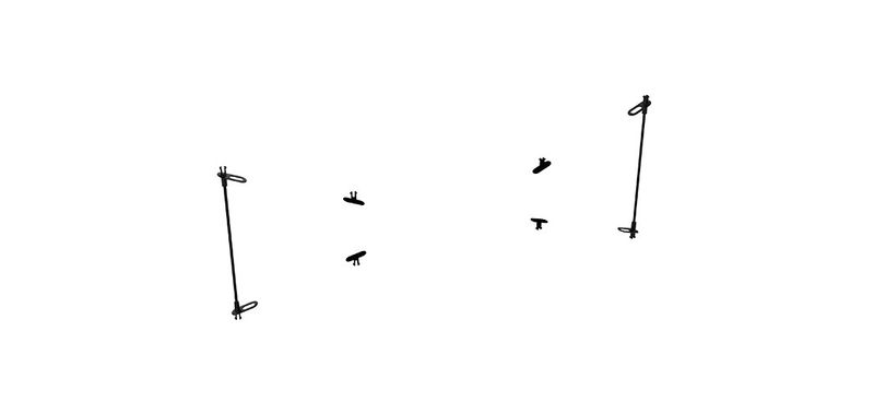 Parrot Wing Rods &amp; Clips for Swing Minidrone