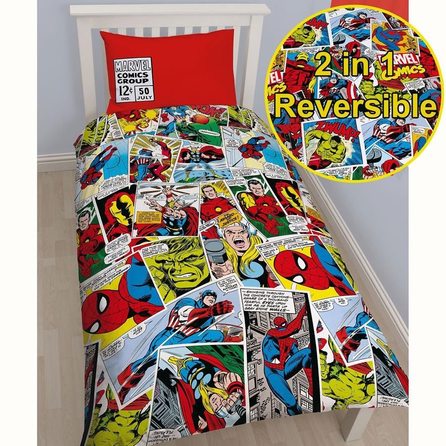 Marvel Comics Duvet Cover Pillowcase Set Online In South Marvel Comics Duvet Cover Pillowcase Set