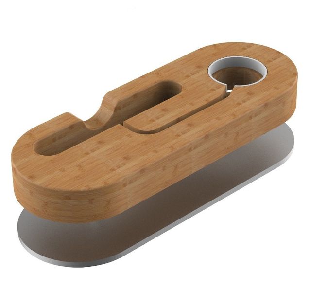 Apple Watch &amp; iPhone Wooden Display Stand