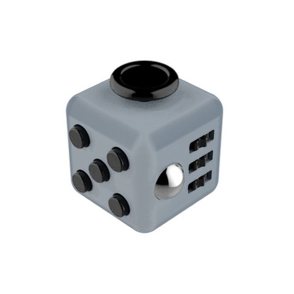 Stress Toy Inspired By The Fidget Cube - Grey &amp; Black