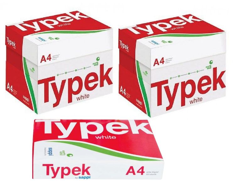 Typek A4 White Office Copy Paper - Twin Box (10x500)