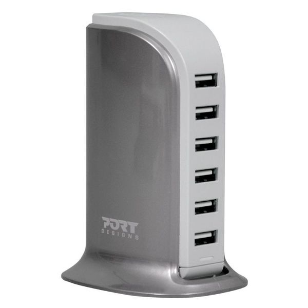 Port Connect 6 Port Tower USB Charger