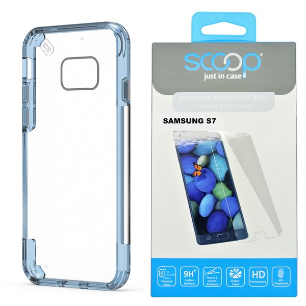 Puregear Slim Shell Pro Samsung Galaxy S7 Case Bundle - Blue