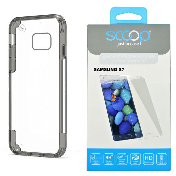 Puregear Slim Shell Pro Samsung Galaxy S7 Case Bundle - Grey
