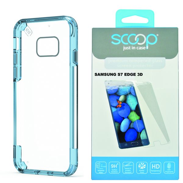 Puregear Slim Shell Pro Samsung Galaxy S7 Edge Case Bundle - Blue