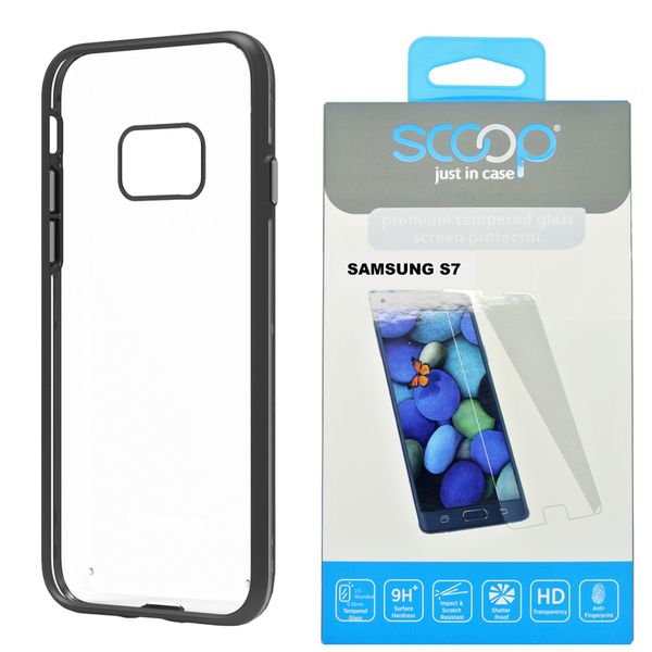 Puregear Slim Shell Samsung Galaxy S7 Case Bundle - Black