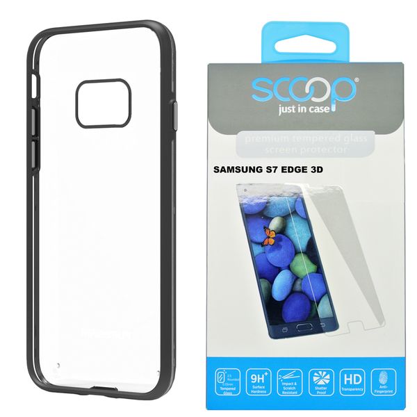 Puregear Slim Shell Samsung Galaxy S7 Edge Bundle - Black
