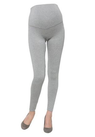 Overbelly Maternity Leggings with Elasticated Support Waistband - Melange  Grey Absolute Maternity, South Africa