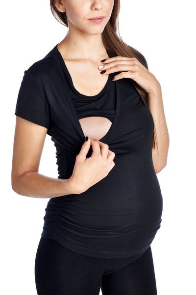Absolute Maternity Nursing Selena Nursing Top Black