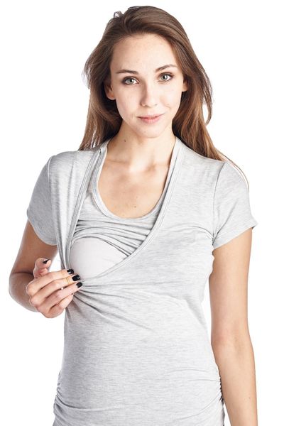 Absolute Maternity Selena Nursing Top Melange