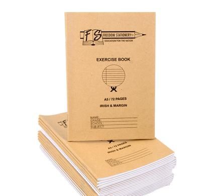 Exercise Books 72 Page Soft Cover A5 Book ( Pack of 20 )