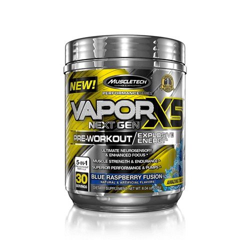 MuscleTech VaporX5 Next Gen Blue Raspberry Fusion - 228g
