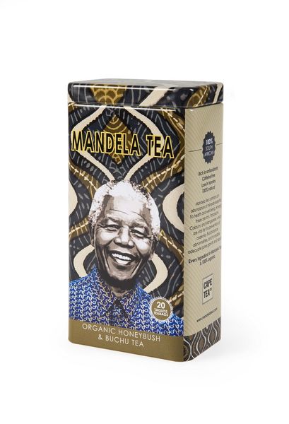 Mandela Tea Organic Honeybush &amp; Buchu Tea Tin - 20 Bags