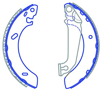 ATE Brake Shoes - Ford Escourt, Bantam Rocam