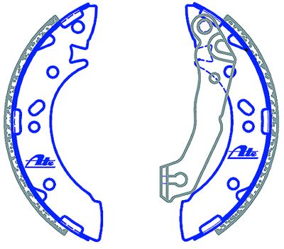 ATE Brake Shoes - Hyundai Accent, Atos