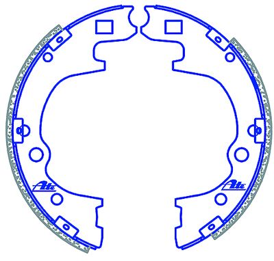 ATE Brake Shoes - Kia 2700