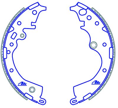 ATE Brake Shoes - Toyota Quantum