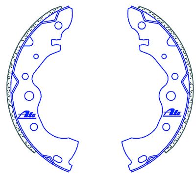 ATE Brake Shoes - Nissan Almera
