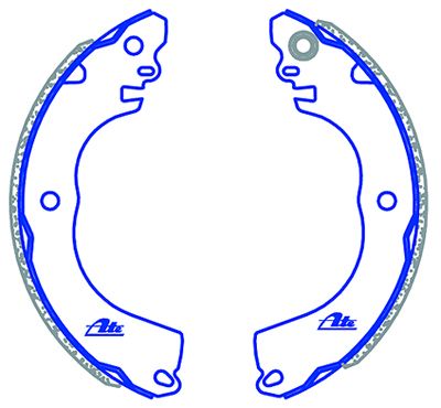 ATE Brake Shoes - Nissan Tida, Livina
