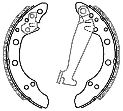 GIRLOCK Brake Shoes - Golf, Polo Vivo
